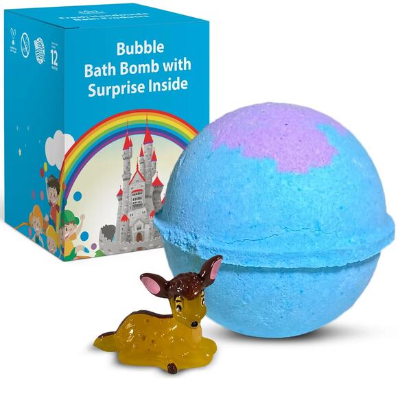 Cute Fawn Toy Bath Bomb for Kids with Surprise Inside - Picture 3 of 6